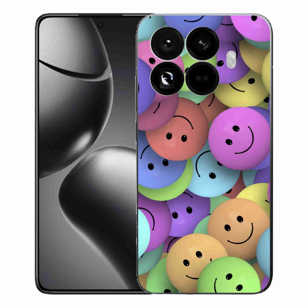 Gél borítás mmCase a Xiaomi 15T Pro számára - színes smiley-k