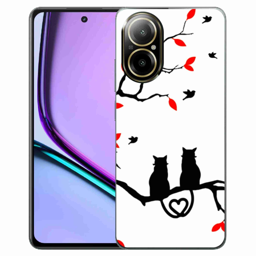 Gél borító mmCase a Realme C67 készülékhez - macskaszerelem