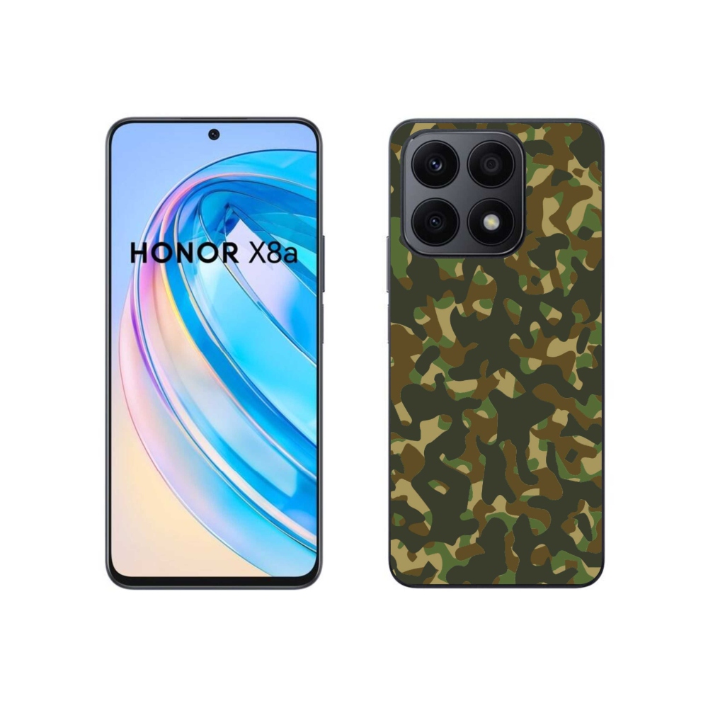 Zselés borítás mmCase a Honor X8a készülékhez - álcázó minta 1