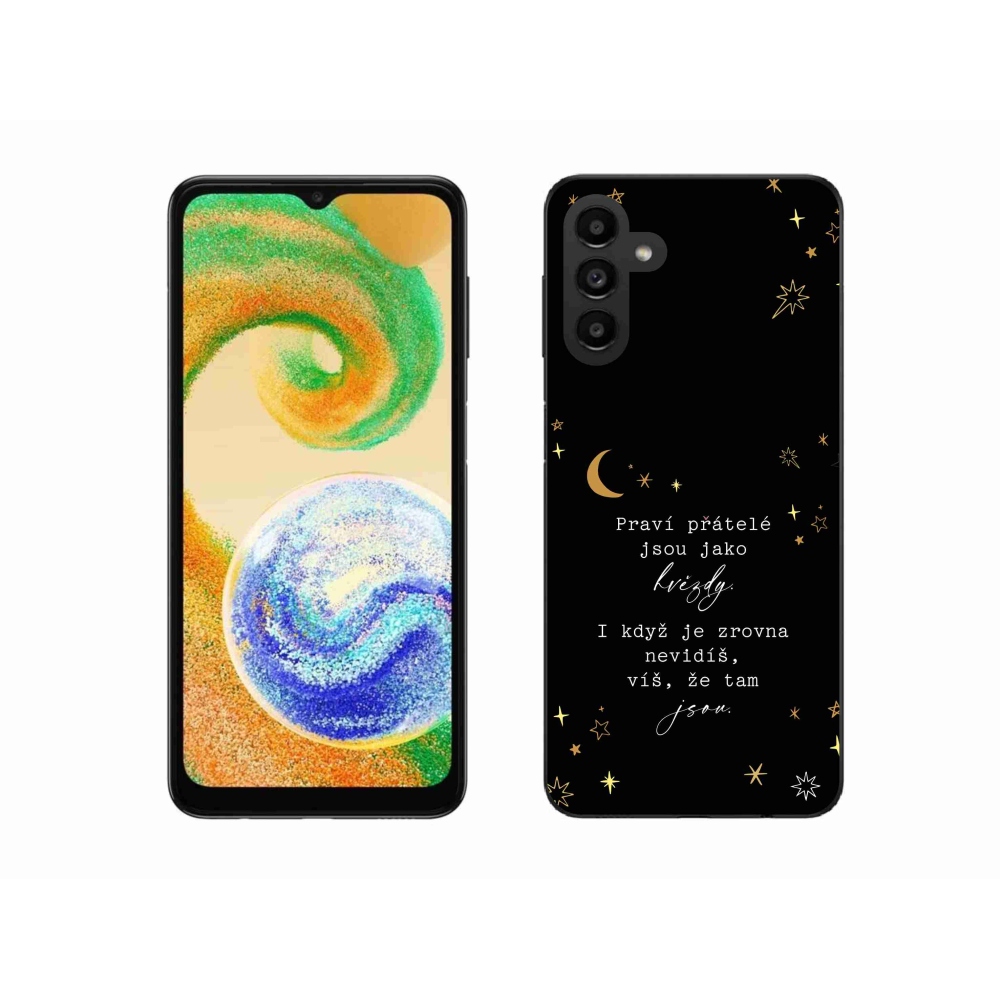 Zselés borítás mmCase Samsung Galaxy A04s (164.7x76.7x9.1mm) - idézem 6 fekete háttérrel