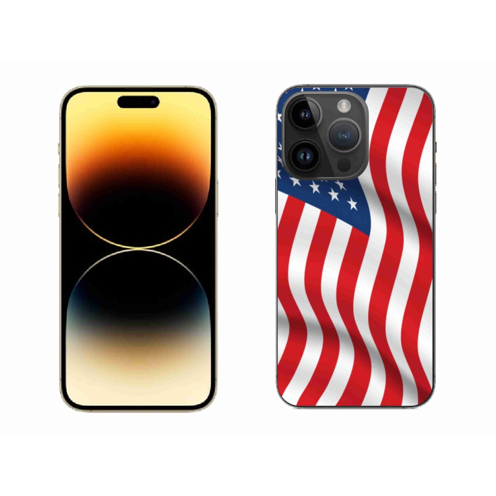 Zselés borítás mmCase iPhone 14 Pro Max 6.7 - amerikai zászlóhoz