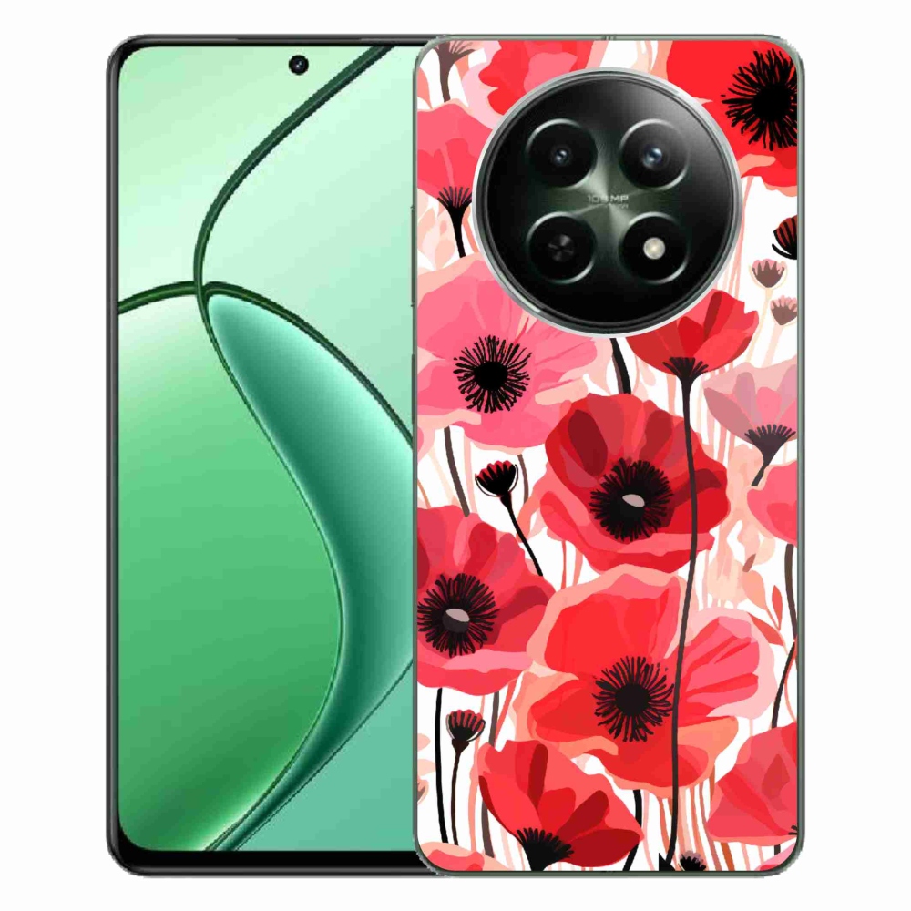 Zselés borítás mmCase a Realme 12 5G/12x 5G készülékhez - mákos 1