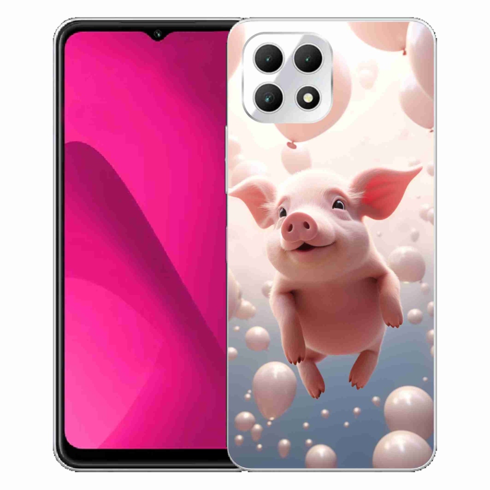 Zselés borítás mmCase a T-Mobile T Phone 2 készülékhez - malacka lufikkal