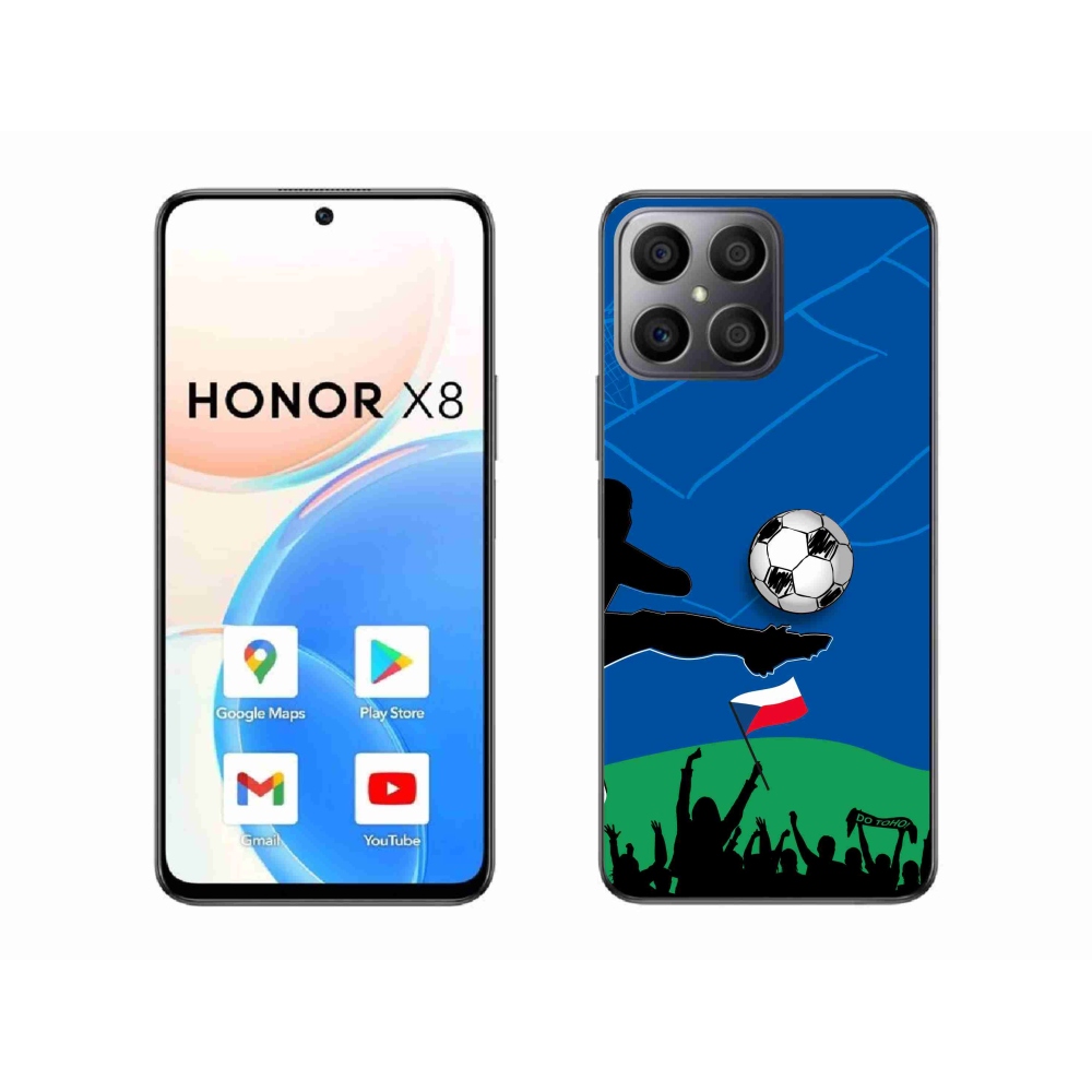 Gél borítás mmCase a Honor X8 4G-hez - futballszurkolóknak