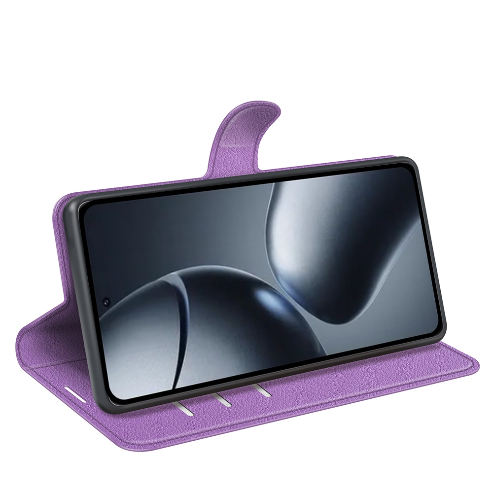 Litchi könyv tok a Xiaomi 15T-hez - lila