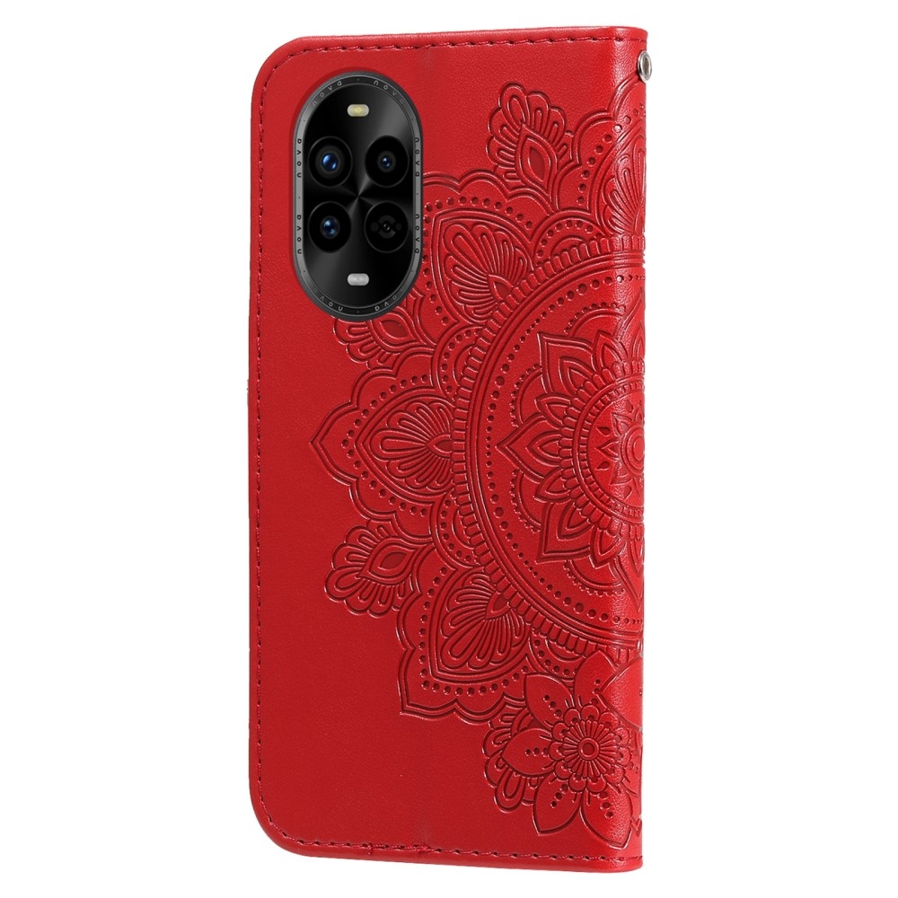 Mandala könyv tok a Huawei Nova 13 Pro 5G számára - piros