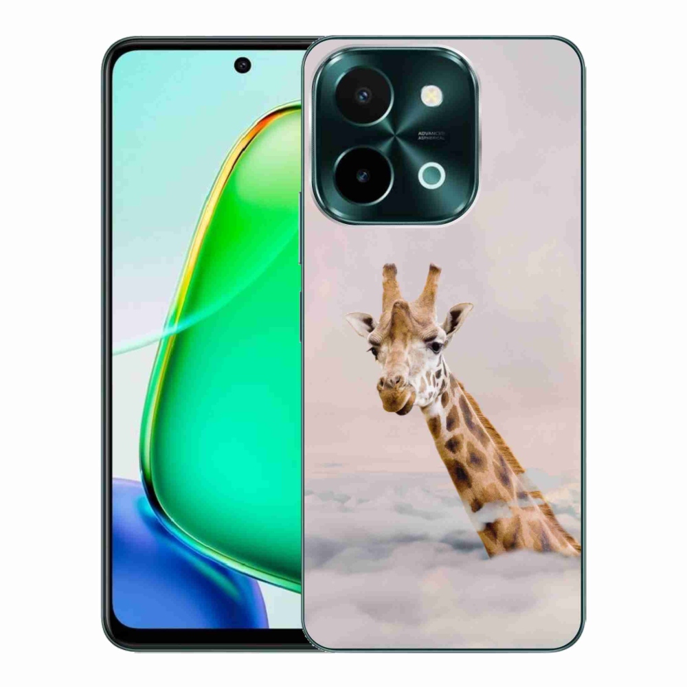 Gél borító mmCase a Vivo Y28-hoz - zsiráf a felhőkben