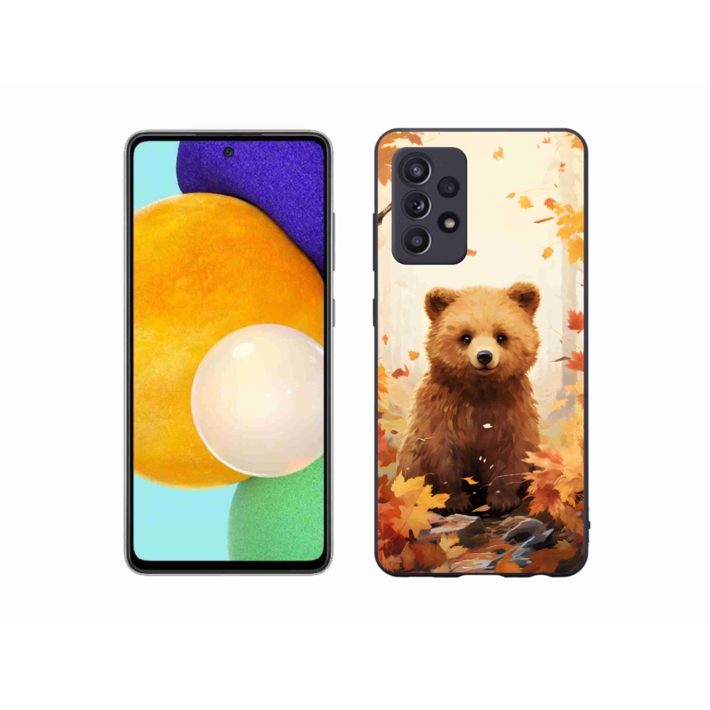 Zselés borítás mmCase Samsung Galaxy A52s 5G - medve az erdőben