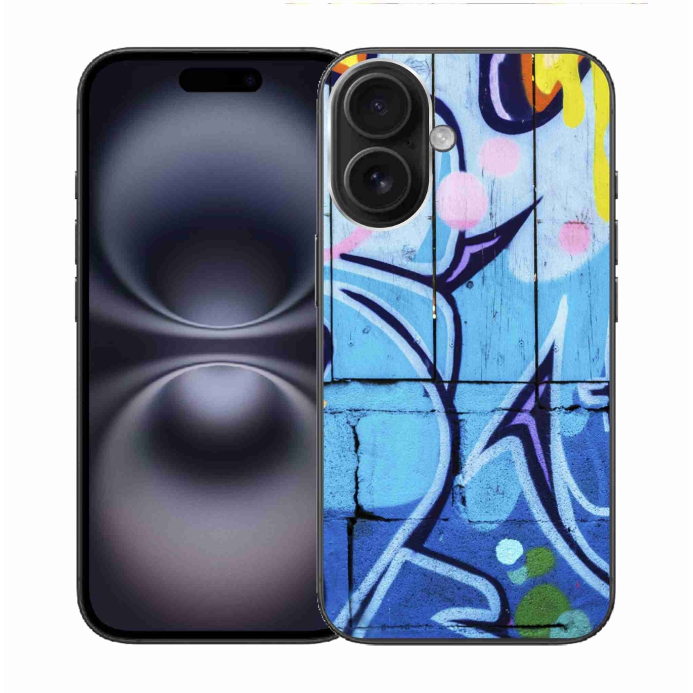 Zselés borítás mmCase iPhone 16 készülékhez - graffiti