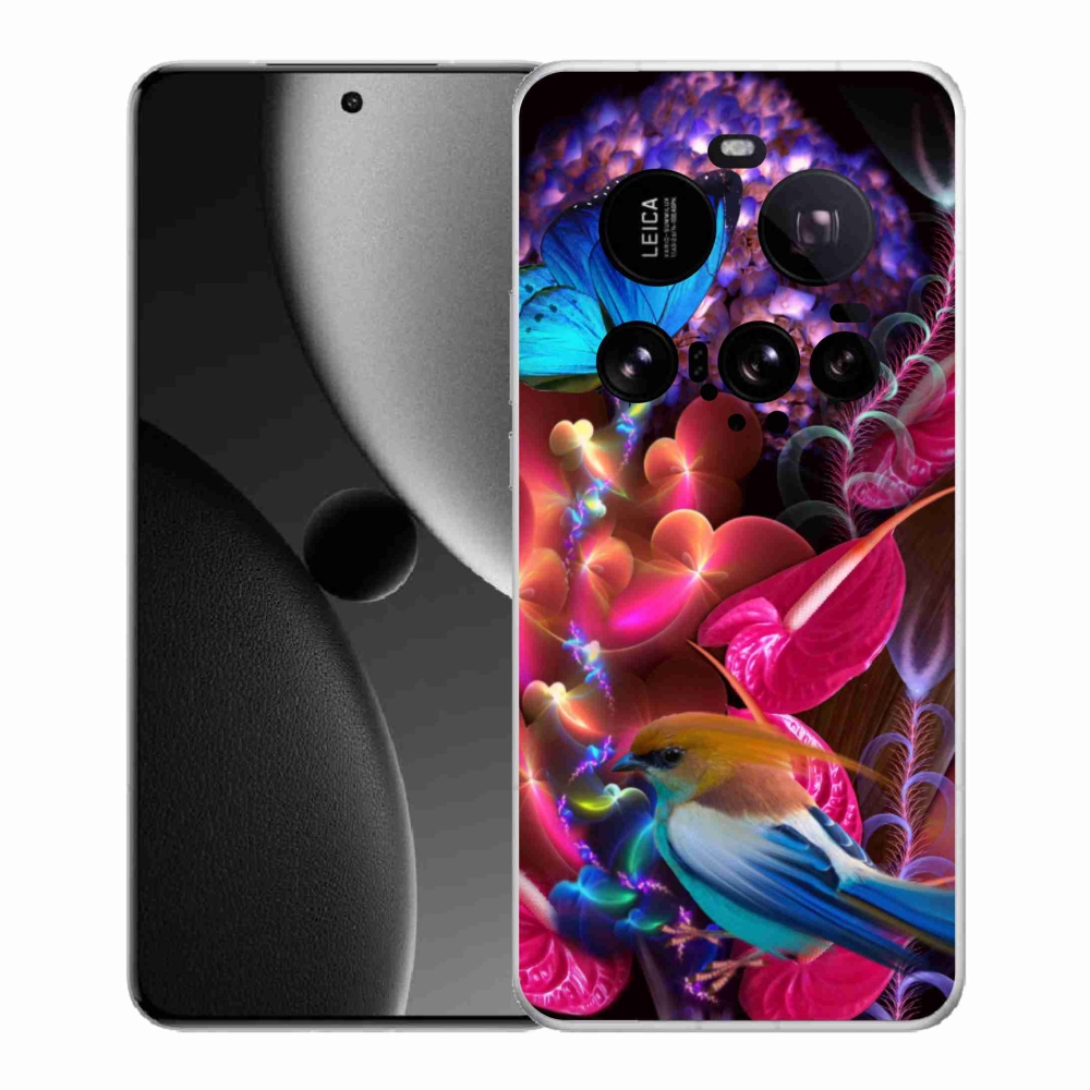 Gél borító mmCase a Xiaomi 15 Ultra számára - színes virágok