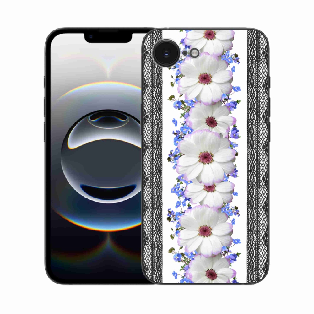 Gél borítás mmCase iPhone 16e készülékhez - virágok 8