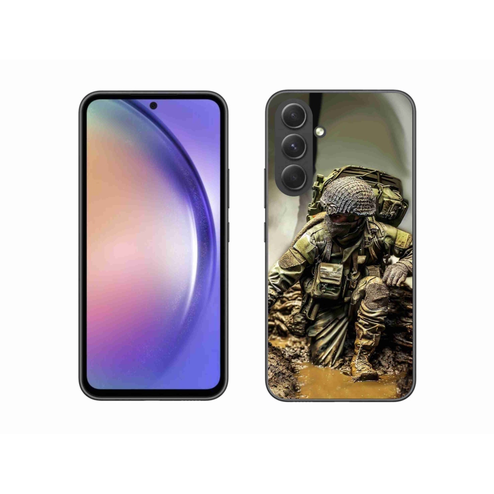 Zselés borítás mmCase Samsung Galaxy A54 5G - katona