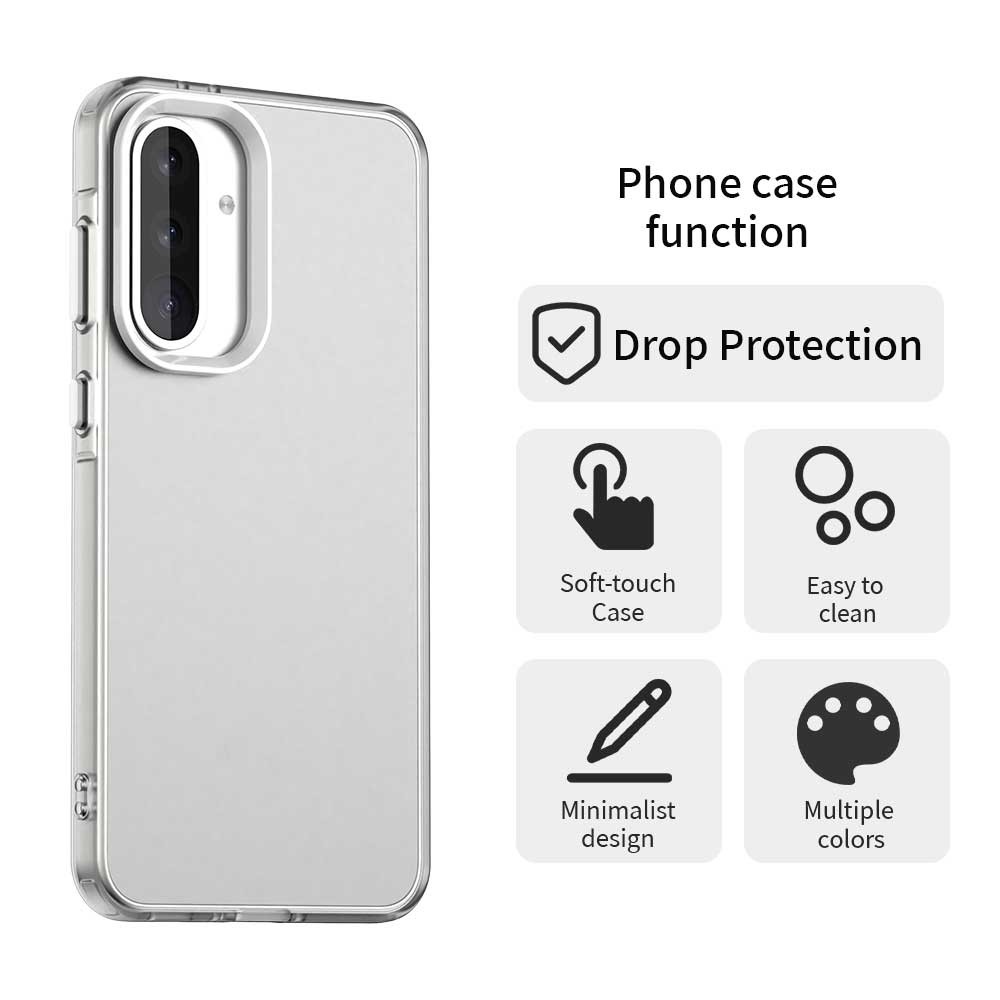 Candy matt zselés tok Samsung Galaxy A36 5G/A56 5G - fehér