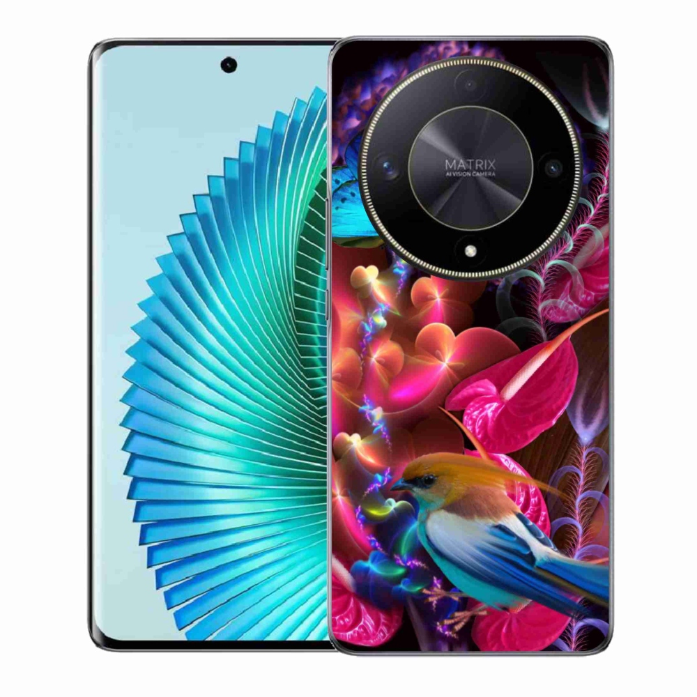 Gél borítás mmCase a Honor Magic 6 Lite 5G számára - színes virágok