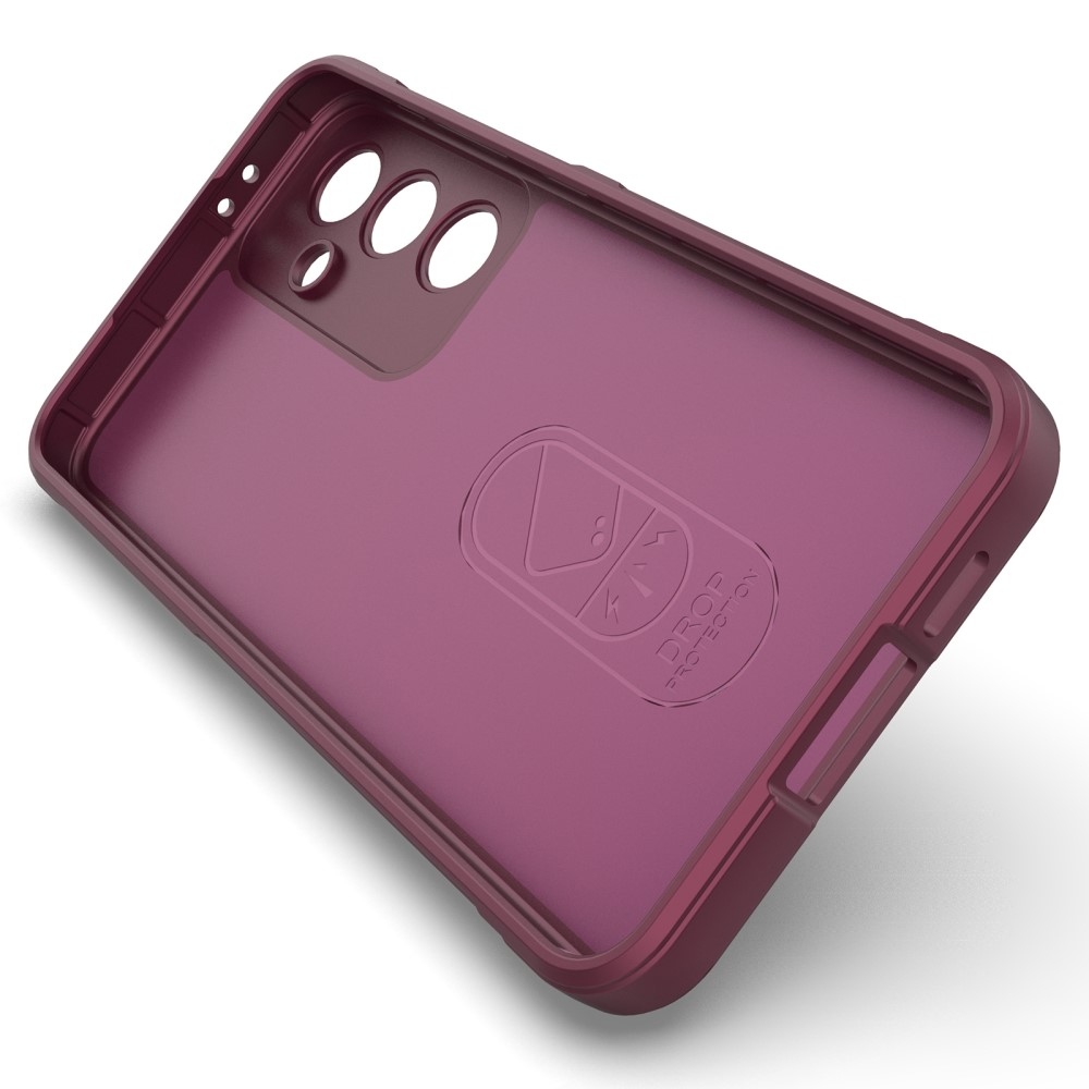 Rugg tartós zselés tok Samsung Galaxy S24 FE készülékhez - bordó színű