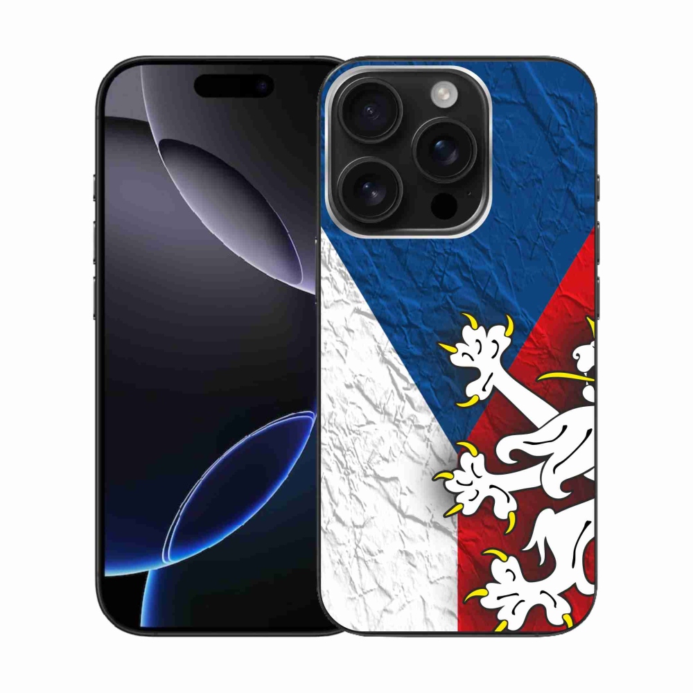 Gél borítás mmCase iPhone 16 Pro készülékhez - cseh zászló 1