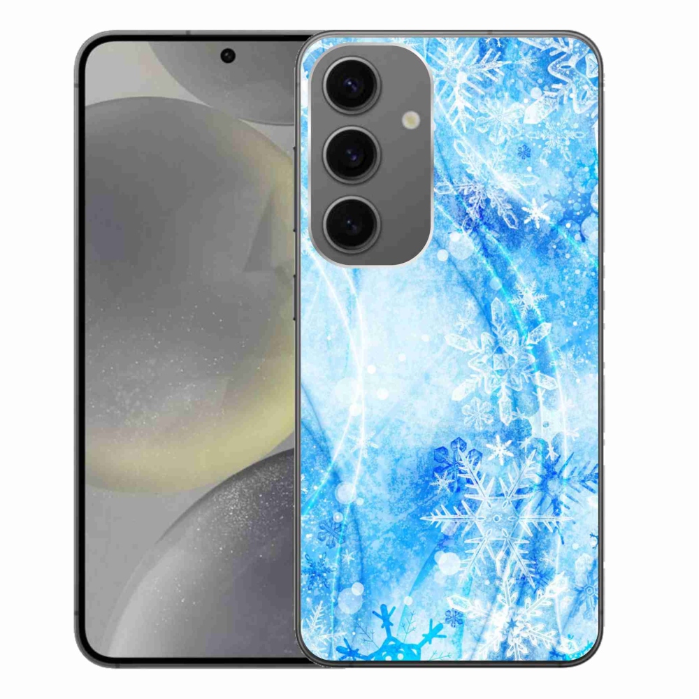 Gél védőhuzat mmCase Samsung Galaxy S24+ készülékhez - hópelyhek