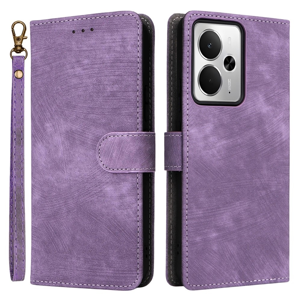 RFID könyvtáska a Realme 14 5G/ 14T 5G készülékhez - lila