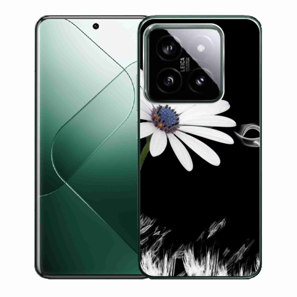 Gél borítás mmCase a Xiaomi 14-hez - fehér virág