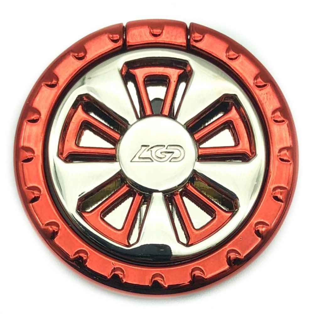 LGD ujjtartó mobiltelefonhoz - ezüst/piros