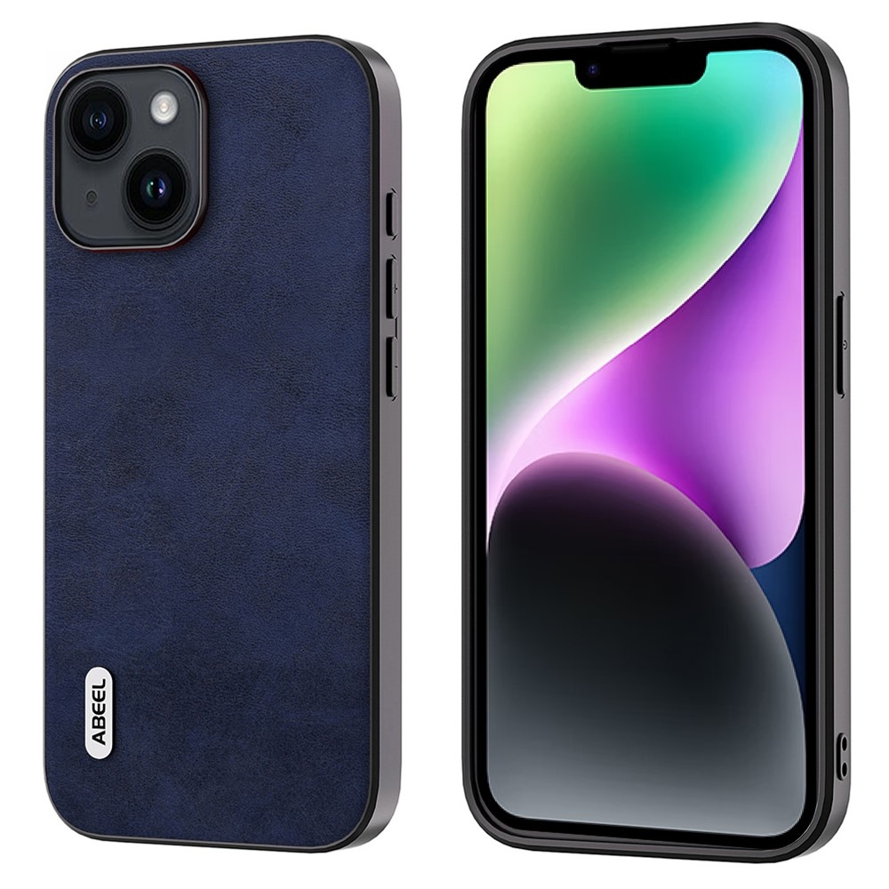 ABEEL zselés tok fix hátlappal iPhone 15 készülékhez - kék