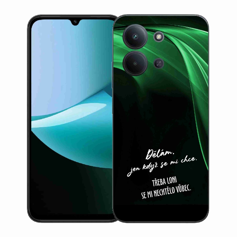 Gél borító mmCase a Xiaomi Redmi 15C 4G (171mm)/Poco C85 4G (171mm) - vicces szöveg 12 fekete háttérrel