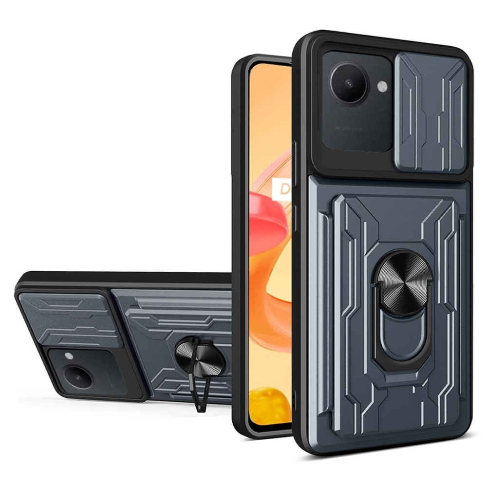 Csúszásálló hibrid borítás a Realme C30 készülékhez - szürke