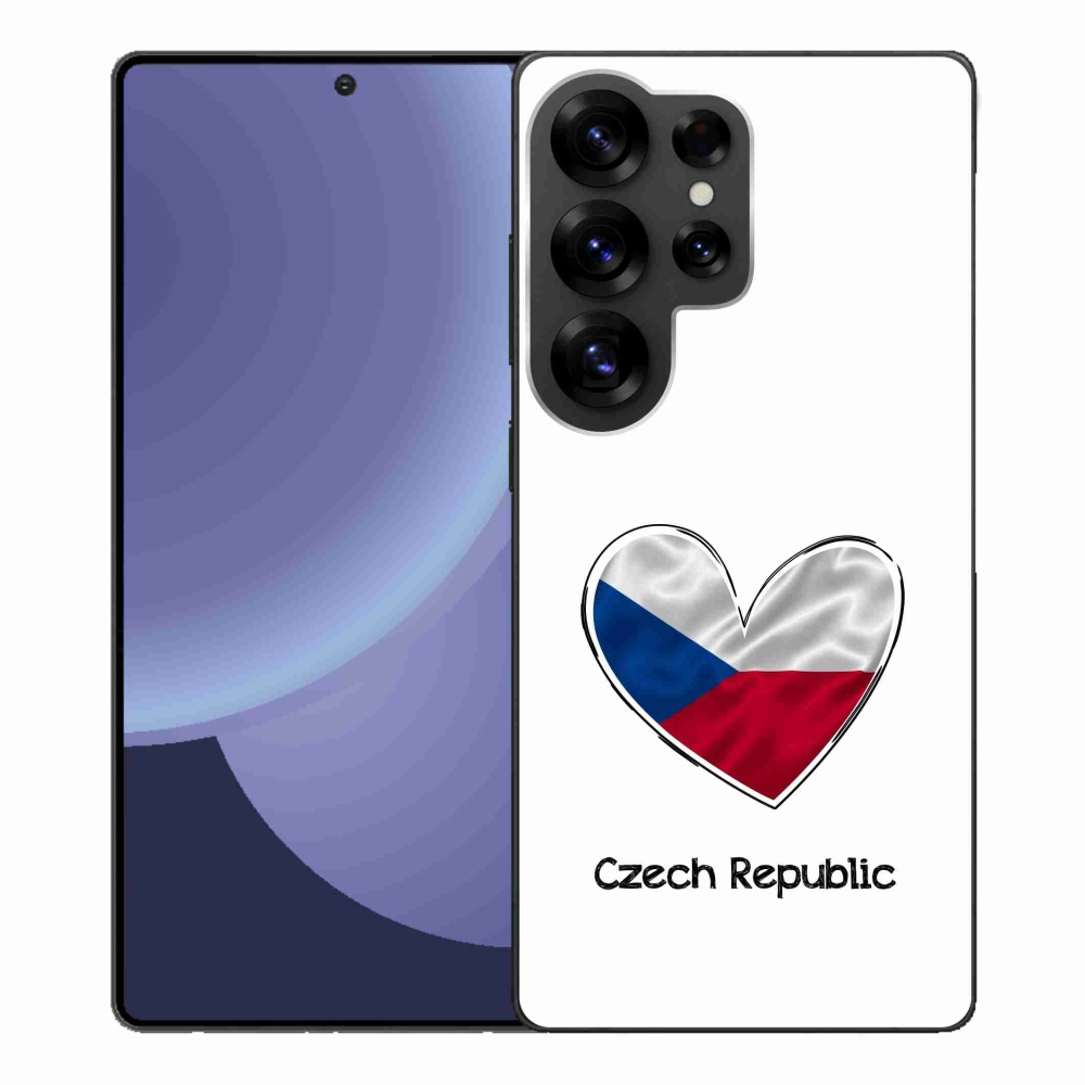 Gél borító mmCase Samsung Galaxy S25 Ultra - zászló szív fehér háttérrel