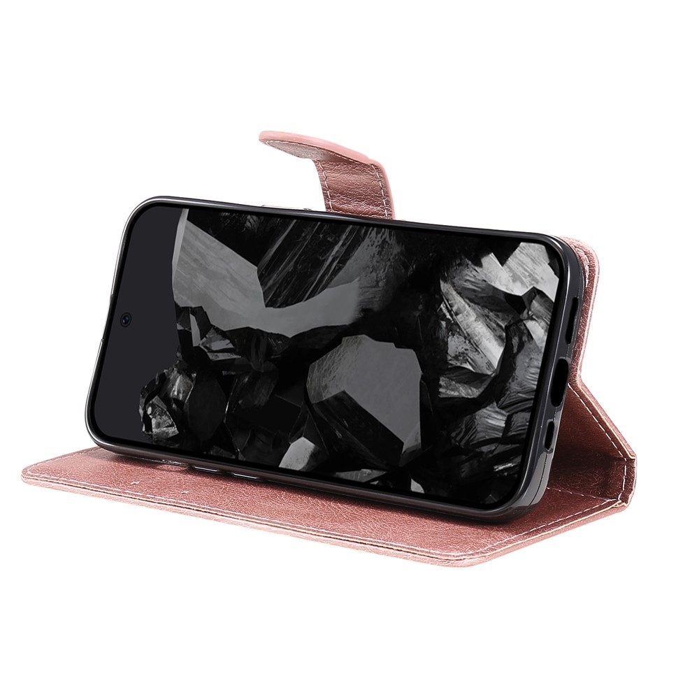 Könyvtáska a Google Pixel 10 Pro XL/Pixel 9 Pro XL számára - rózsaszínű