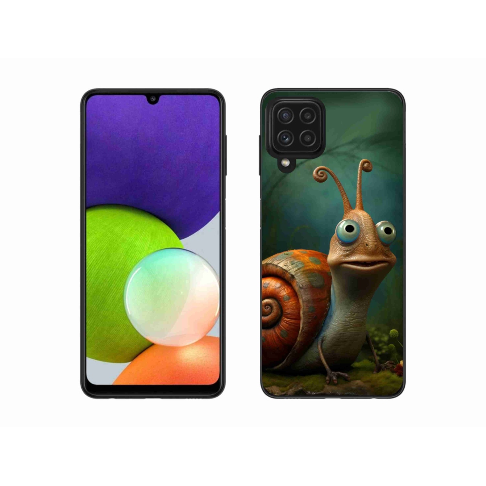 Zselés borítás mmCase Samsung Galaxy A22 4G - csiga