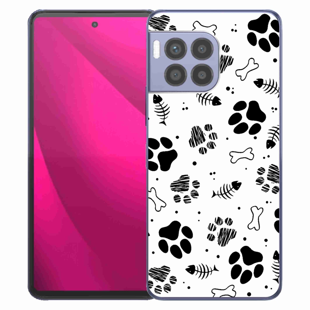 Zselés borítás mmCase a T-Mobile T Phone 2 Pro készülékhez - kutyamancsok 1