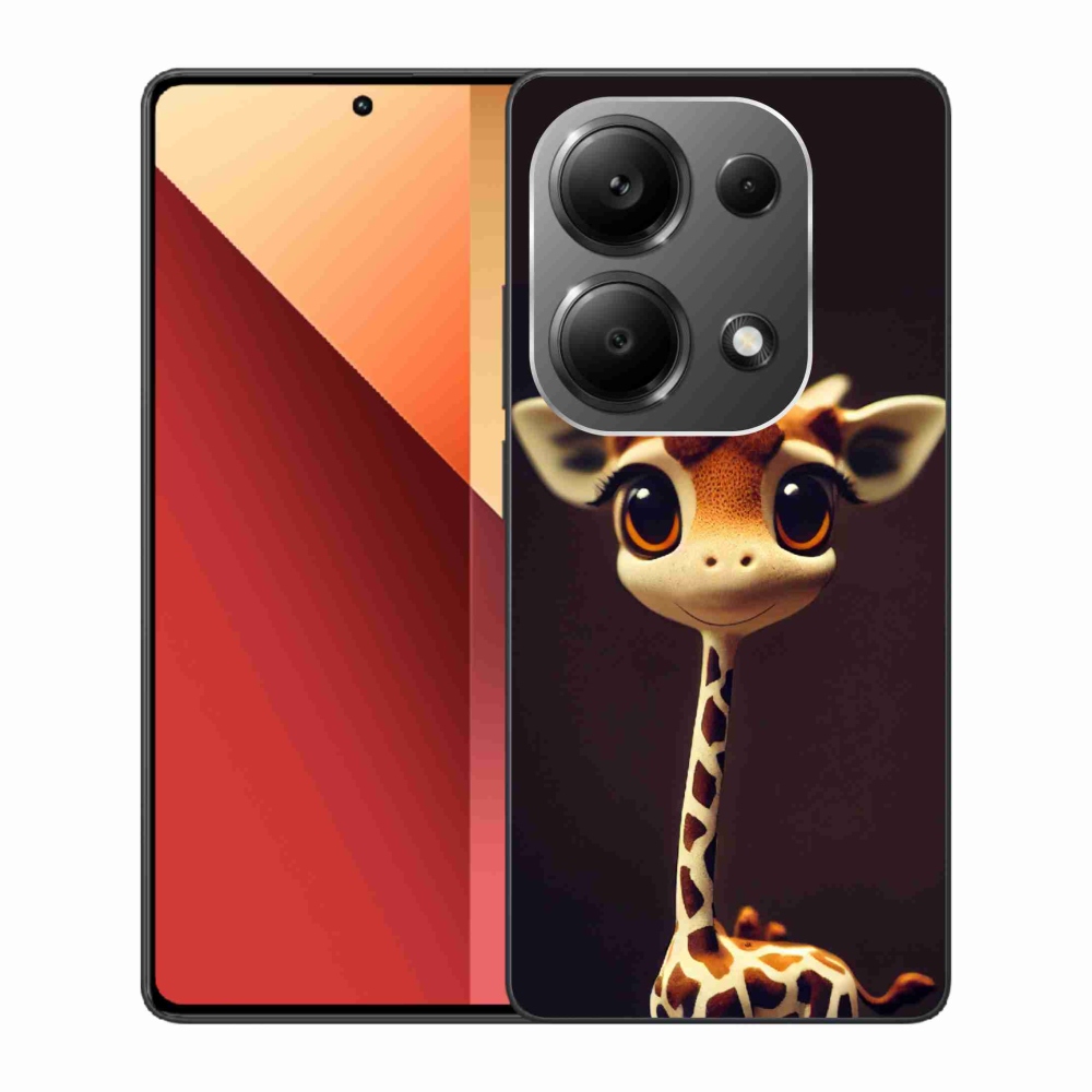 Gél borítás mmCase a Xiaomi Redmi Note 13 Pro 4G/Poco M6 Pro - kis zsiráfhoz