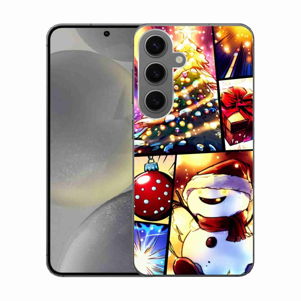 Gél borító mmCase Samsung Galaxy S24 készülékhez - karácsonyi motívumok 1