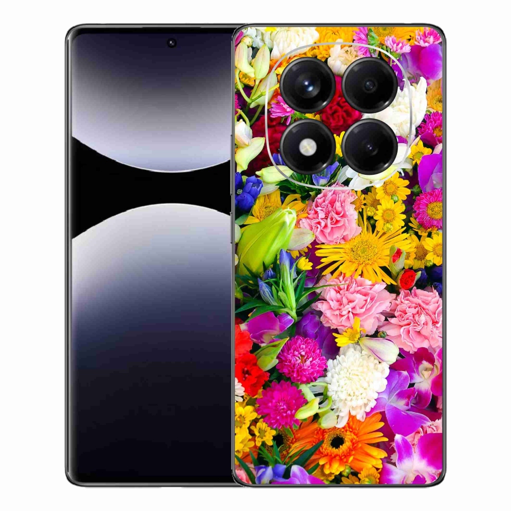 Gél borítás mmCase a Xiaomi Redmi Note 14 Pro számára - virágok 12