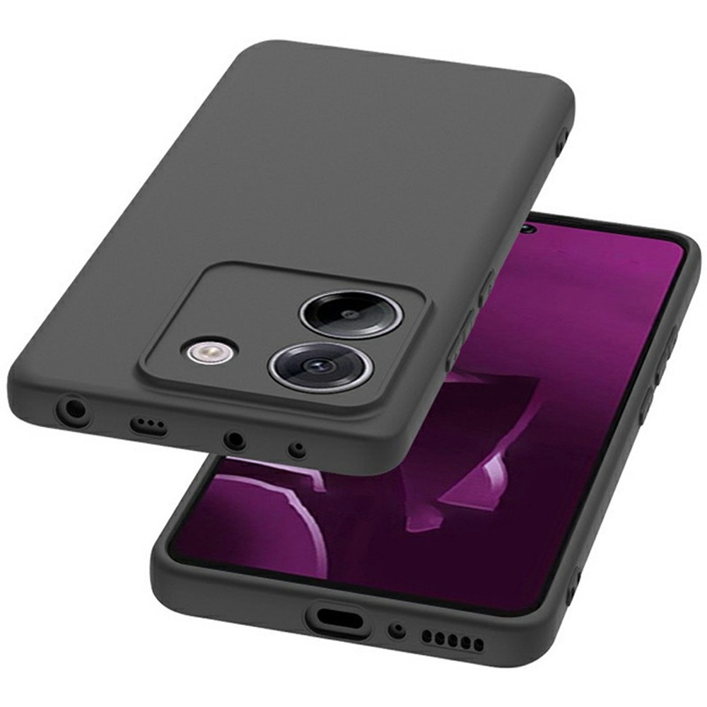 Matt zselés tok a Xiaomi Poco M7 Pro 5G készülékhez - fekete