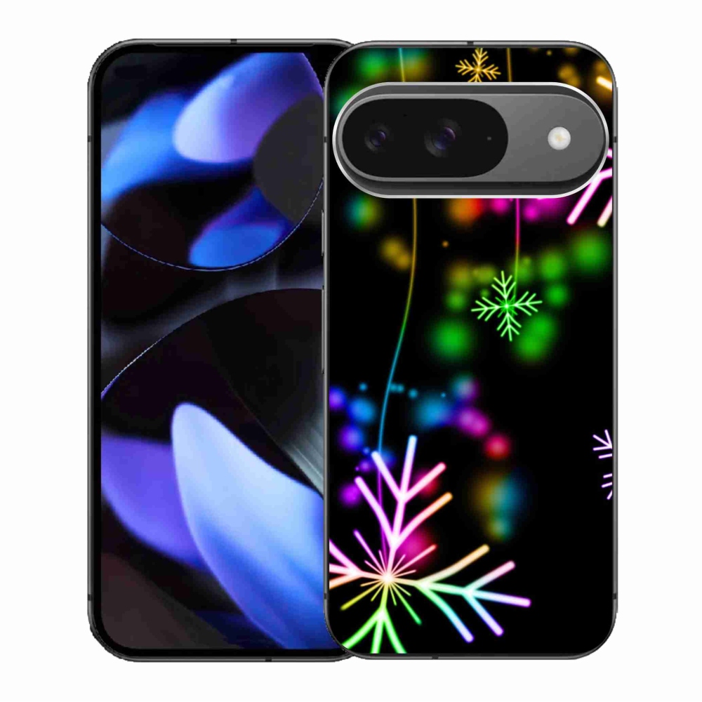 Zselés borítás mmCase a Google Pixel 9/9 Pro készülékhez - színes pelyhekkel