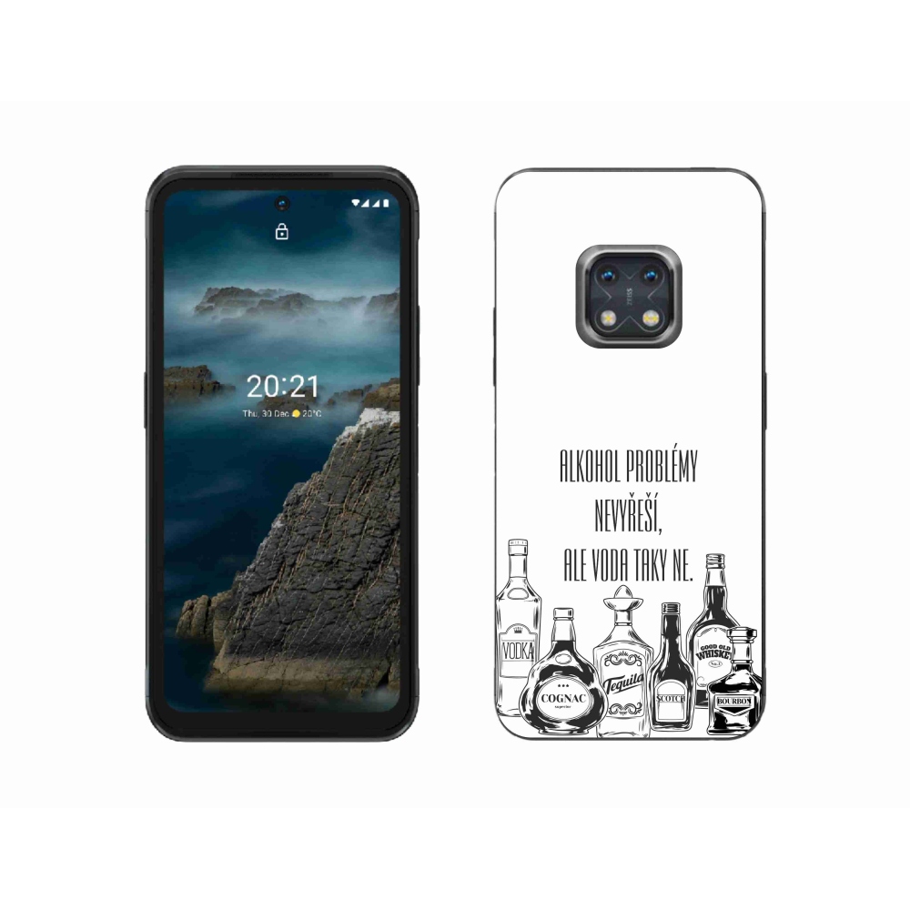 Gél borító mmCase a Nokia XR20 készülékhez - vicces szöveg fehér háttérrel