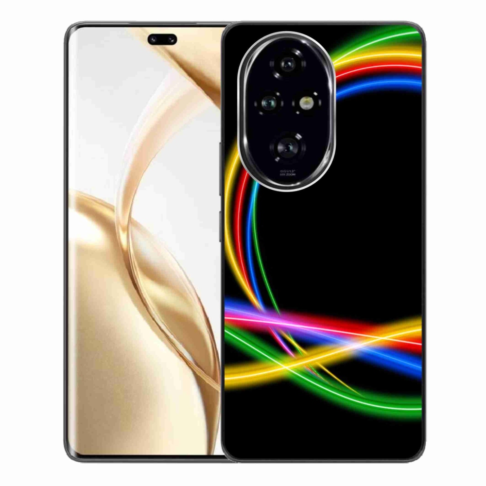 Gél tok mmCase a Honor 200 Pro 5G számára - neon körök