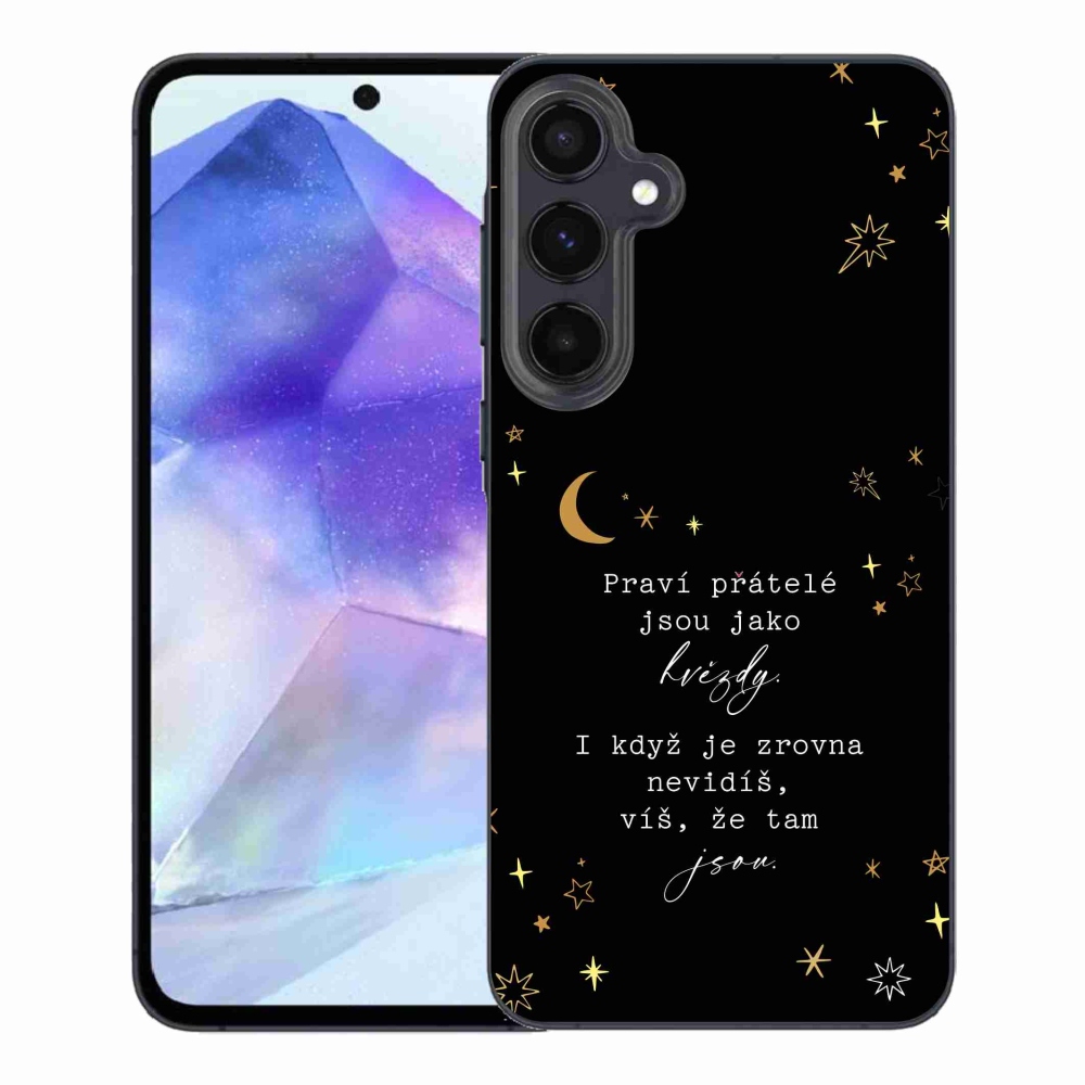 Gél borítás mmCase Samsung Galaxy A55 5G - idézem 6 fekete háttér