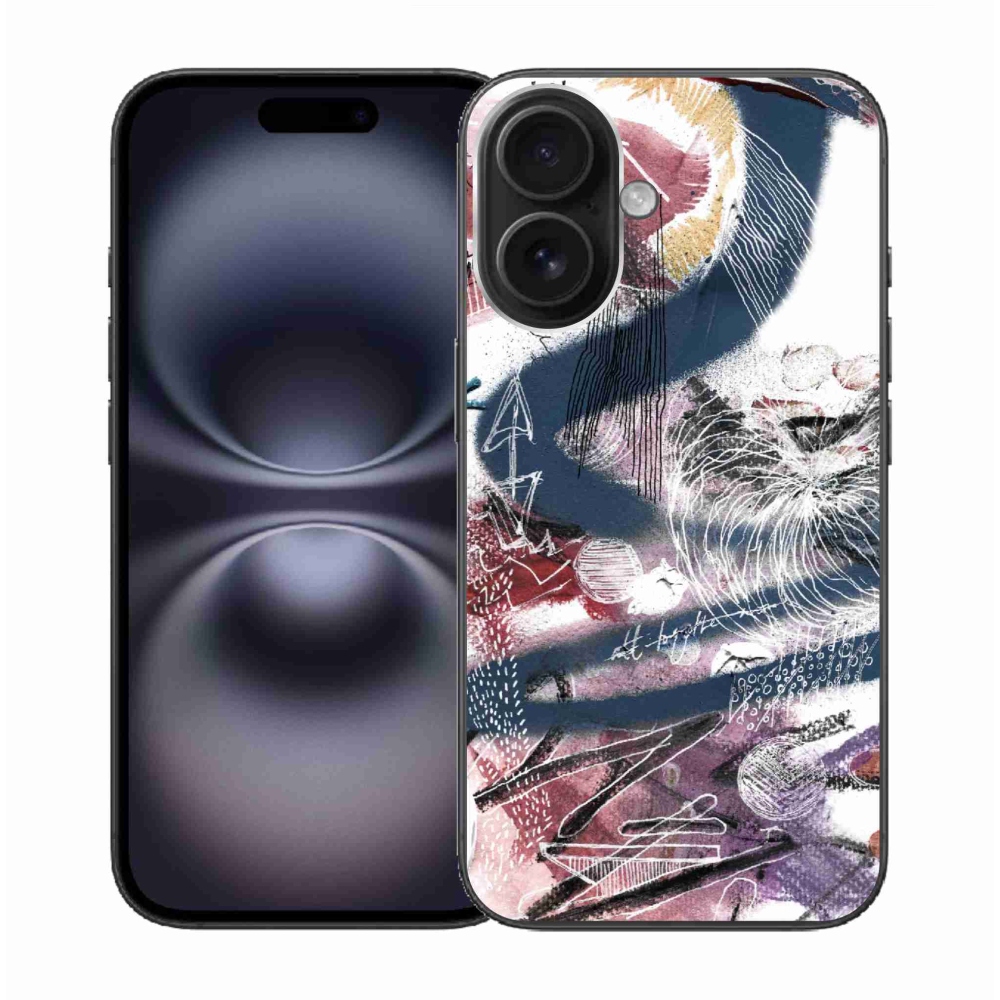 Gél borítás mmCase iPhone 16 készülékhez - absztrakt motívum 28