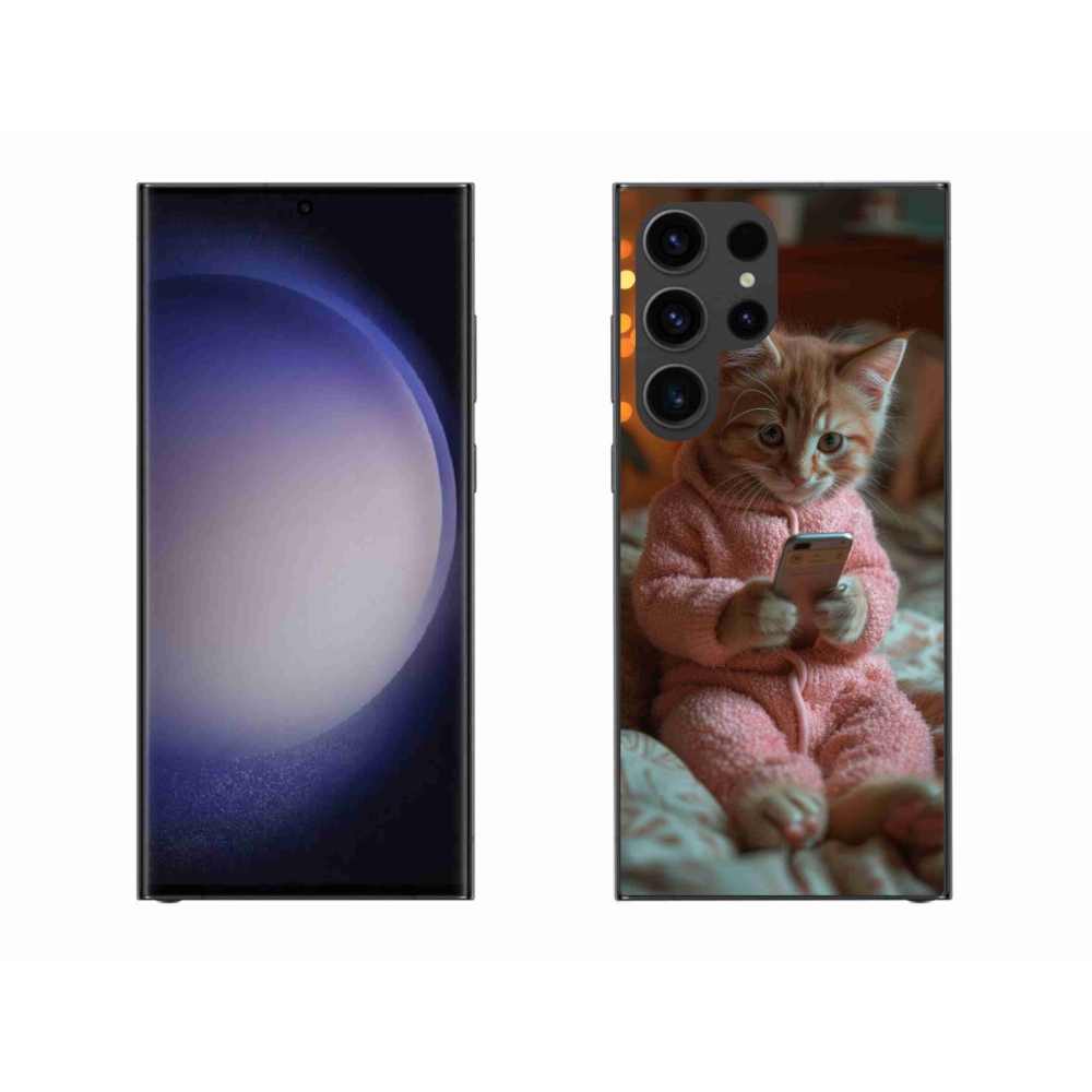 Zselés borítás mmCase Samsung Galaxy S23 Ultra 5G - baba mobillal