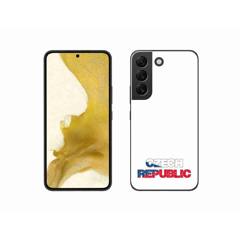 Gél borítás mmCase Samsung Galaxy S22 5G - Csehország fehér háttérrel