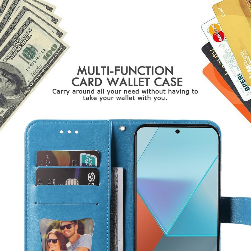 Mandala könyv tok Xiaomi Redmi Note 13 Pro 5G/Poco X6 5G - kék