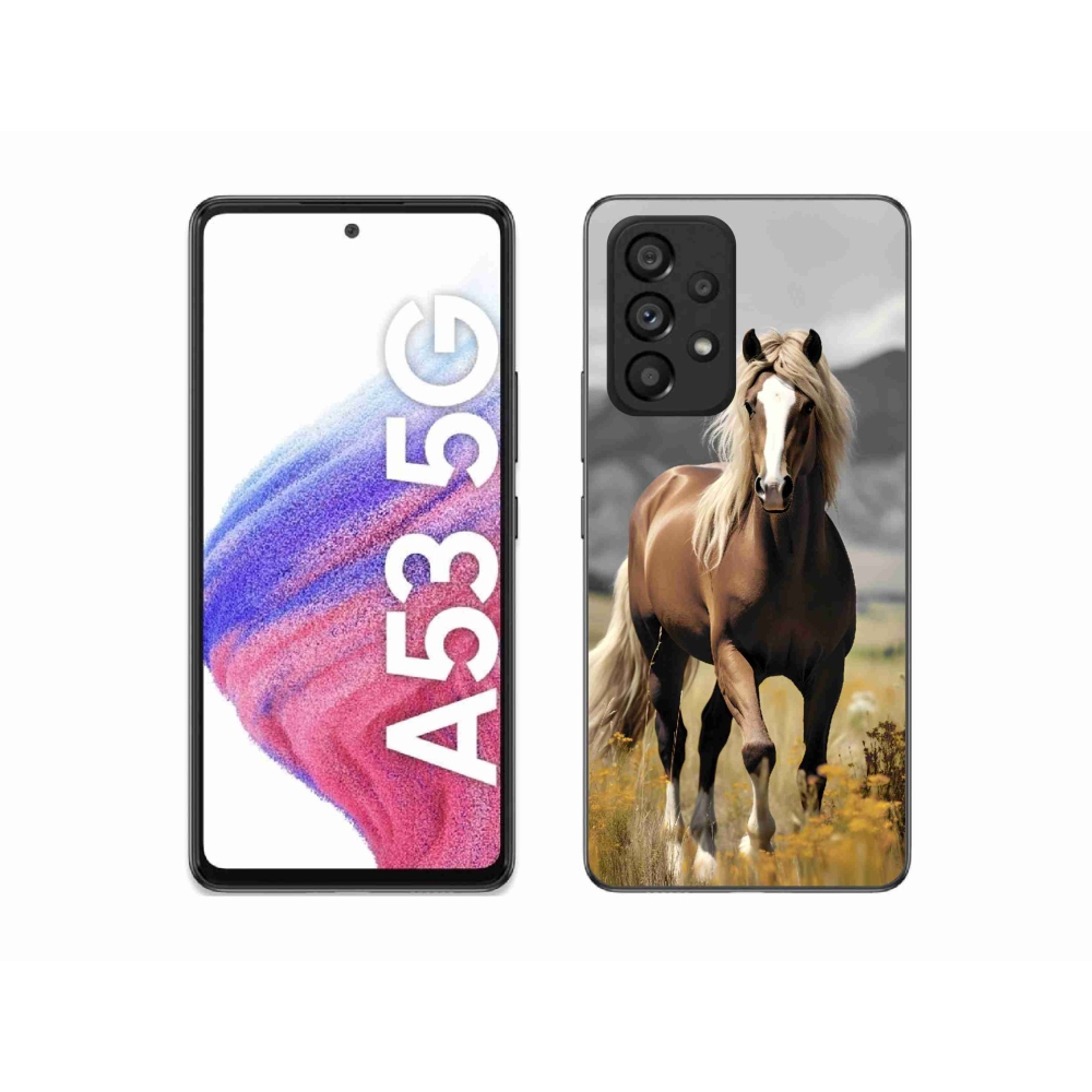 Zselés borítás mmCase Samsung Galaxy A53 5G - barna ló 1