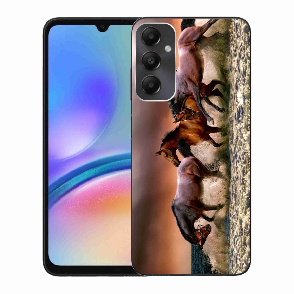 Gél tok mmCase a Samsung Galaxy A05s készülékhez - lovak 1