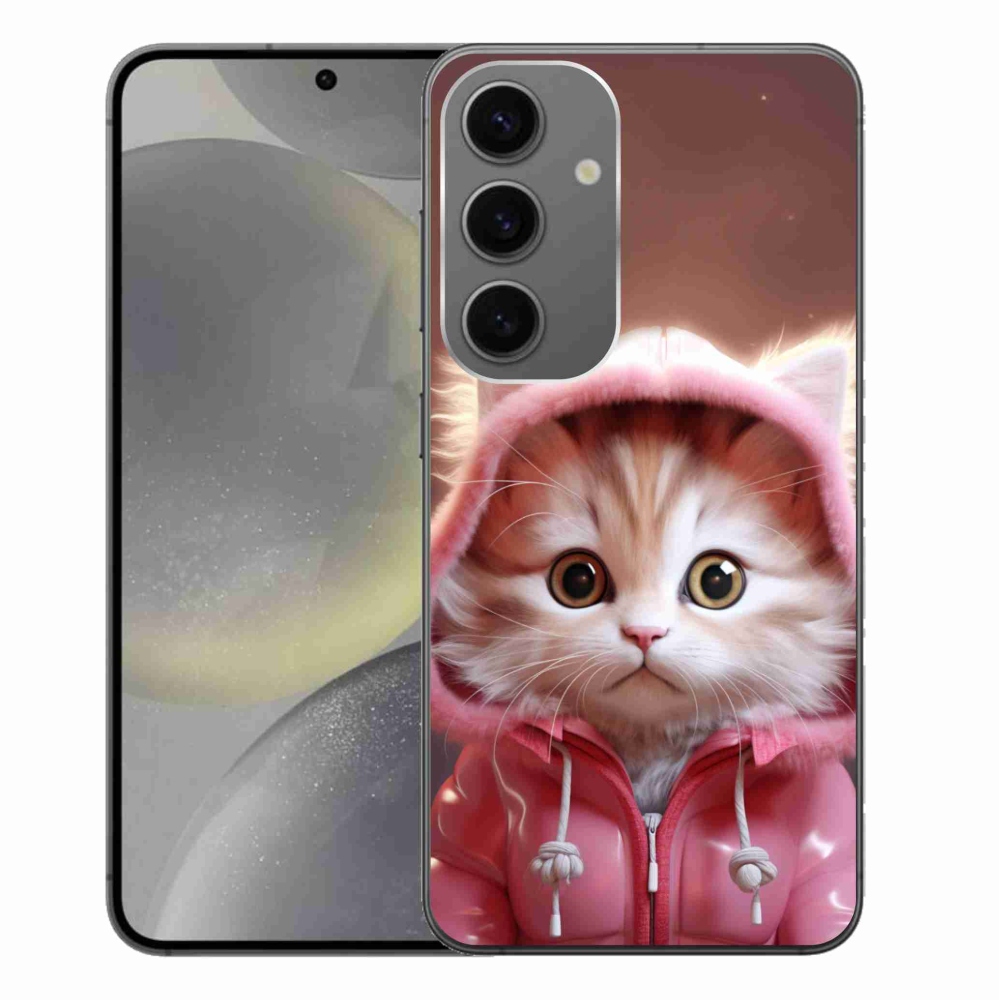 Gél borítás mmCase Samsung Galaxy S24+ készülékhez - aranyos cica 3