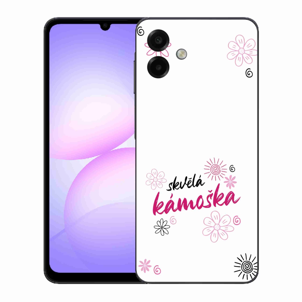 Gél borító mmCase Samsung Galaxy A07 4G - nagyszerű haver fehér háttérrel