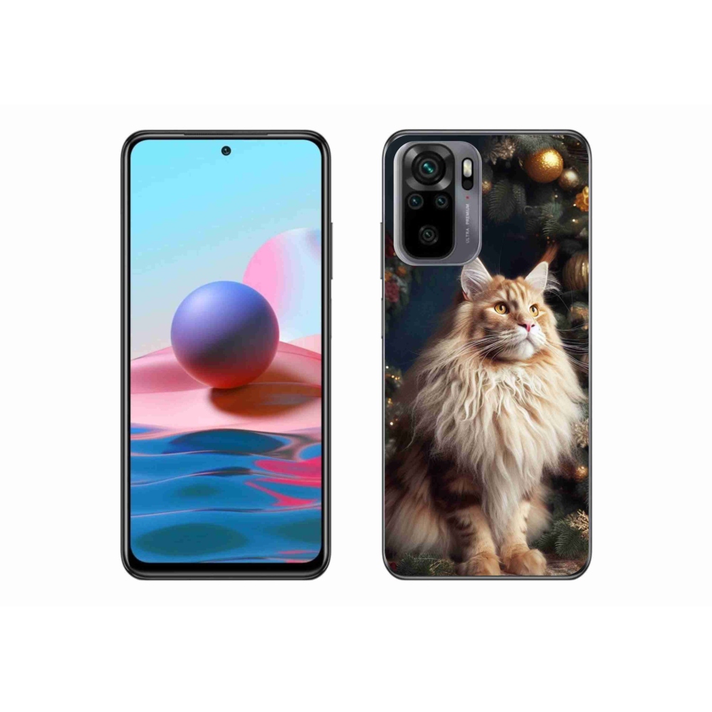 Gél borítás mmCase a Xiaomi Redmi Note 10 4G-hez - macska a fánál