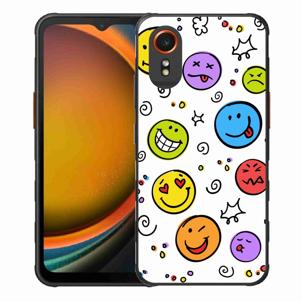 Gél borítás mmCase Samsung Galaxy Xcover 7 készülékhez - smiley-k