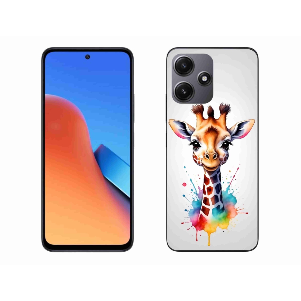 Gél borítás mmCase a Xiaomi Redmi 12 5G-hez - zsiráf 1